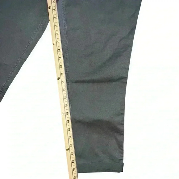 Gray Khaki Relaxed  Girlfriend cut size 10 pants New - Picture 11 of 11